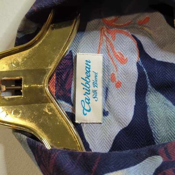 Caribbean silk shirt large - Picture 2 of 10